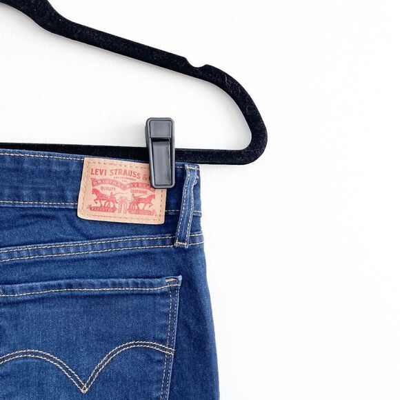 Levis 711 Womens Classic Medium Wash Denim Skinny Jeans Stretch Blue Size 27 - Picture 10 of 10